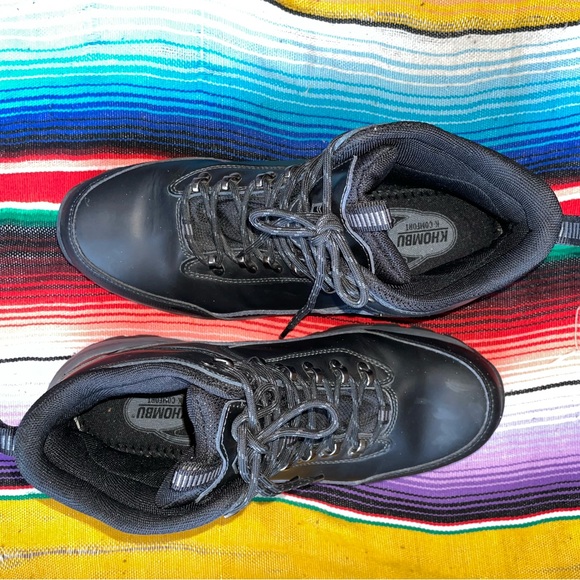 Khombu Summit Leather Hiking Tactical Black Boots Used - Picture 8 of 9